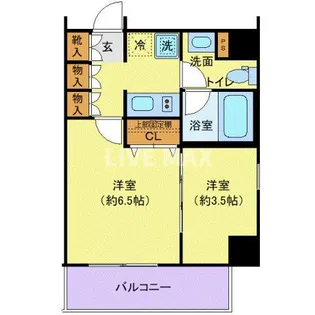 ディアレイシャス南砂町【3階】の間取り