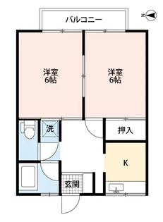 レジデンス渡利【2階】の間取り