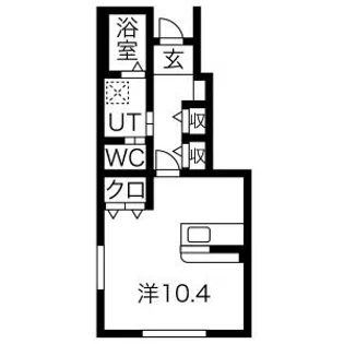 1Rの間取り画像