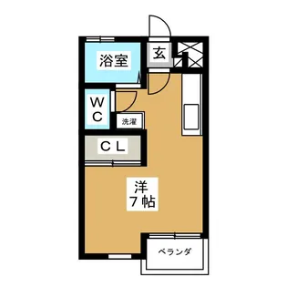 ボー・ヴェルジェA【1階】の間取り