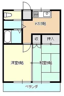 キャピタル袋田(ゼロ賃貸)【2階】の間取り