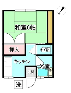 1Kの間取り画像