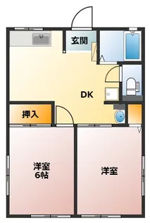 シティハイムグリーン【1階】の間取り