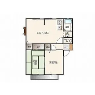 アムール・ラ・メゾン パートII A棟【2階】の間取り