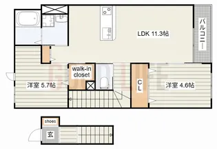 兵庫県加東市家原【アパート】の間取り