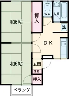 第二コーポ田中【2階】の間取り