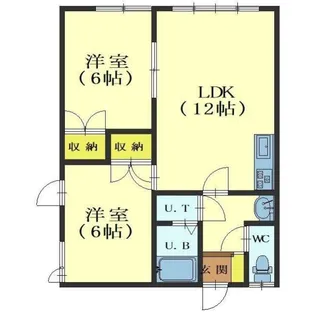 RKマンション山の手【2階】の間取り