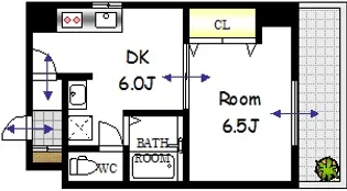 広島県広島市中区広瀬町【マンション】の間取り
