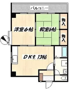 ライフハウス片野ビル【5階】の間取り