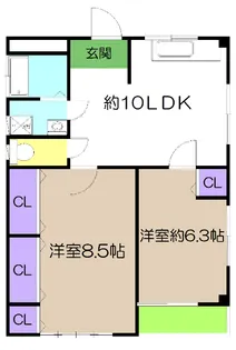 アンジュマンション【4階】の間取り