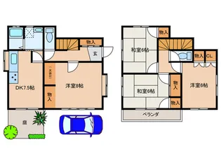 東京都小平市学園東町3【一戸建】の間取り