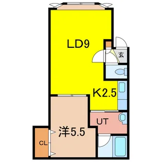 メルローズミキ【1階】の間取り