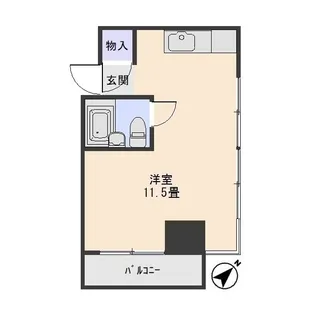 カーサピッコラ前橋【2階】の間取り