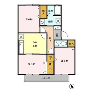 エーデルハイム DEF【2階】の間取り