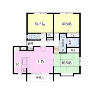 ラヴィールB棟【1階】の間取り