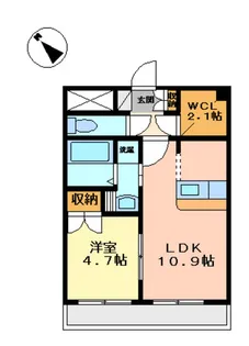 サンモール三国ヶ丘【3階】の間取り