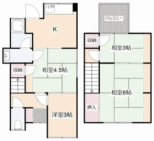 大阪府茨木市水尾2【一戸建】の間取り