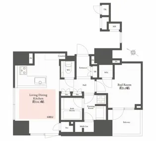 パークホームズ南池袋【6階】の間取り