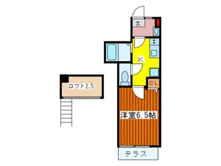 ルシェ-ルOJI【1階】の間取り