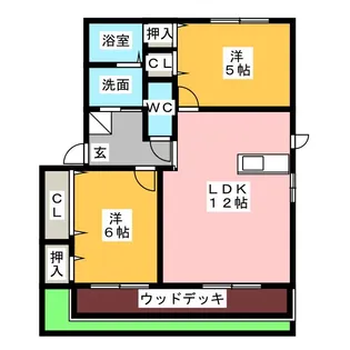 MastTown徳重I E棟【1階】の間取り