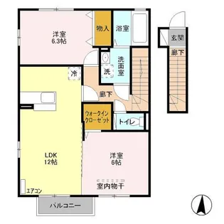埼玉県さいたま市北区吉野町1【アパート】の間取り