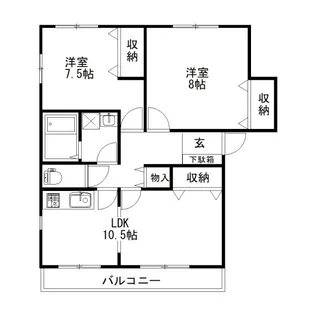ヴィベントウールーの間取り