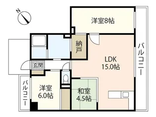 コンツェルトシティ榎町【5階】の間取り