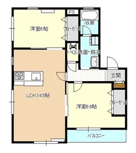 パストラル那須【2階】の間取り