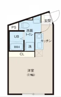 レピュア北千住レジデンスII【1階】の間取り