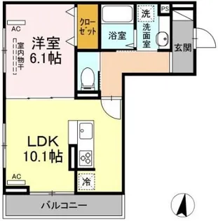 Frischer MorgenIII【1階】の間取り