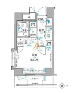 東京都墨田区東駒形3【マンション】の間取り