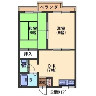 アネックスプラザ【2階】の間取り