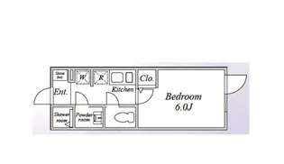 1Kの間取り画像