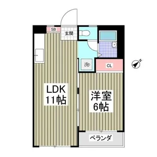 東京都足立区関原1【マンション】の間取り