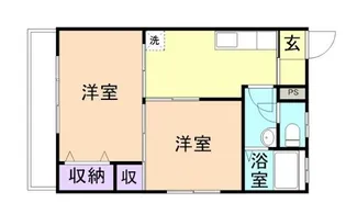 光進ハイツ【1階】の間取り