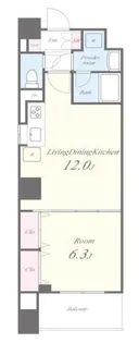 東京都台東区東浅草1【マンション】の間取り