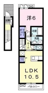 サニーライト国立【2階】の間取り