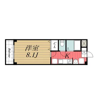 千葉県千葉市中央区浜野町【マンション】の間取り