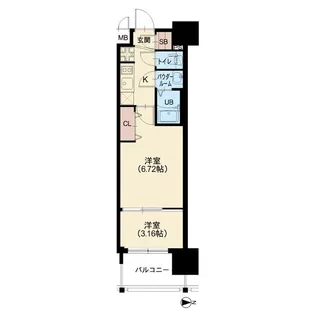 AELL OSAKA EAST【14階】の間取り