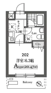 埼玉県和光市中央2【アパート】の間取り