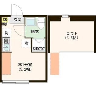 中野ニューメゾンピア【2階】の間取り