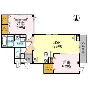 埼玉県さいたま市浦和区常盤7【アパート】の間取り