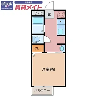 ピアコート栗真【1階】の間取り