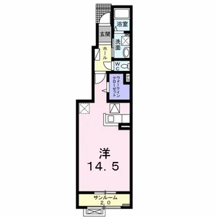 新潟県新発田市西園町3【アパート】の間取り
