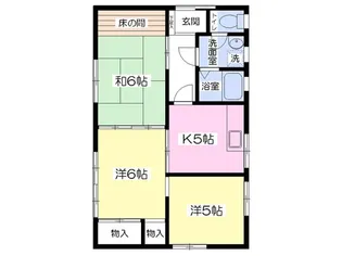 山梨県甲府市大里町【一戸建】の間取り