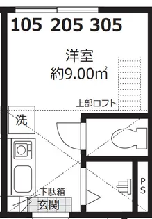 1Rの間取り画像