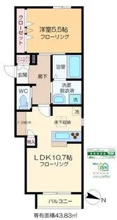 PALM SPRINGS 新小岩【1階】の間取り