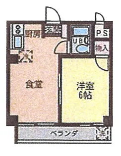 野村マンション【4階】の間取り