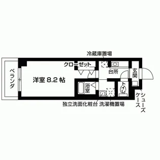 ラビグレイス武庫川【3階】の間取り