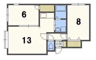 ノーマルヒル元町【3階】の間取り